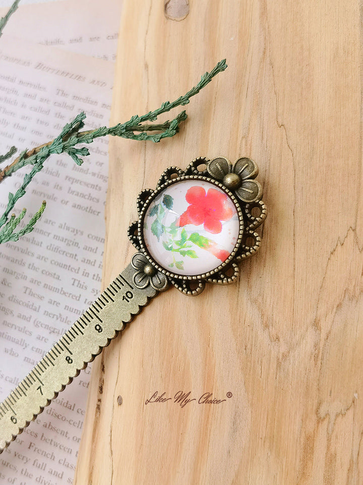 LikeMyChoice?  Flower and Bird Retro Metal Bookmark