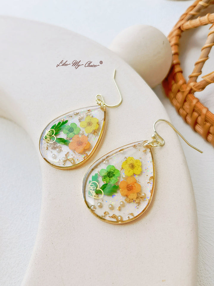 Forget Me Not Drop Flower Earrings