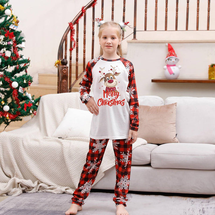 Merry Christmas Santa and Tree Matching Family Pajamas Set